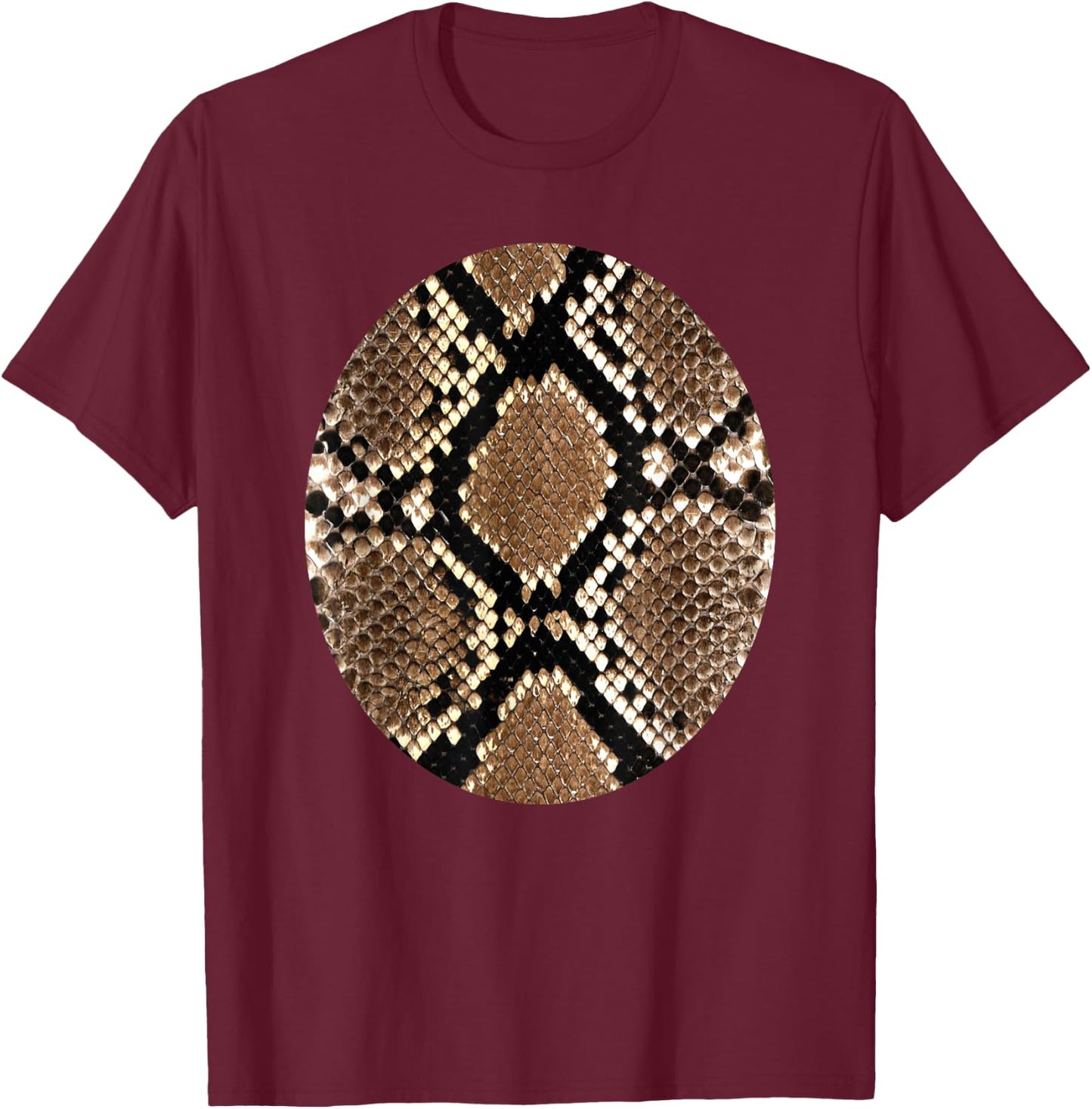 Snake Skin Costume Animal Belly Reptile T Shirt T-Shirt - T-Shirt | Maroon