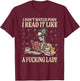 I Don't WatchPorn I Read It Like A Good Girl Dark Romance T-Shirt - T-Shirt | Maroon