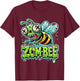 Funny Zom-Bee Apocalypse: Creepy Undead Bee Horror Halloween T-Shirt - T-Shirt | Maroon
