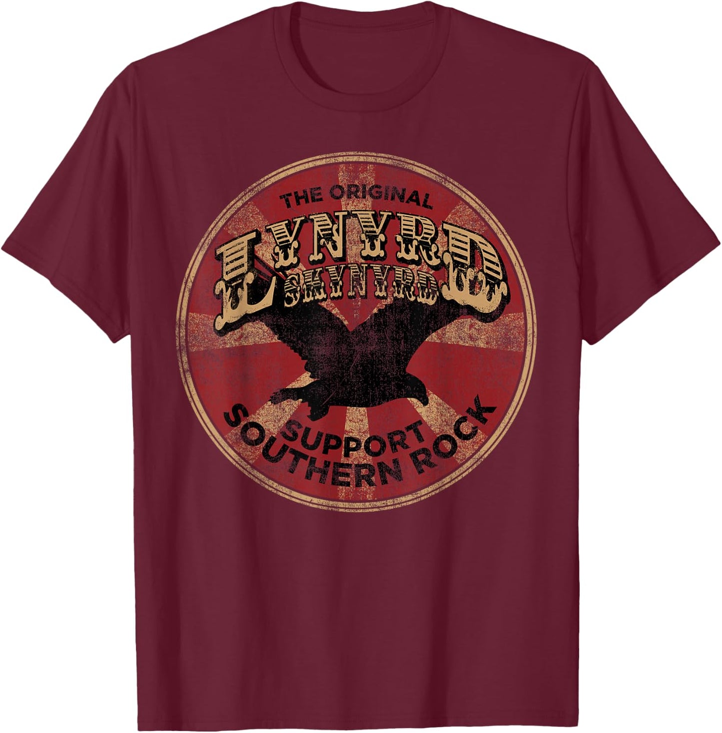 Lynyrd Skynyrd Original Southern Rock Country Vintage 1970s T-Shirt - T-Shirt | Maroon
