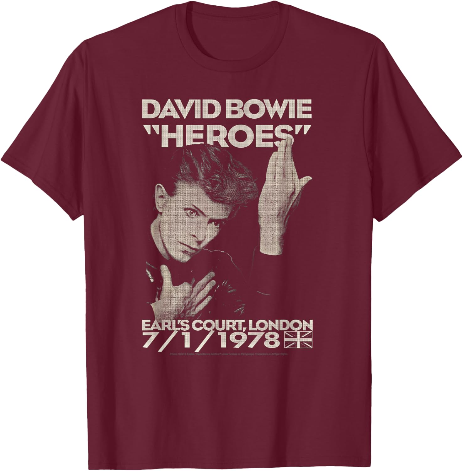 David Bowie - Court of the Count , black T-Shirt - T-Shirt | Maroon