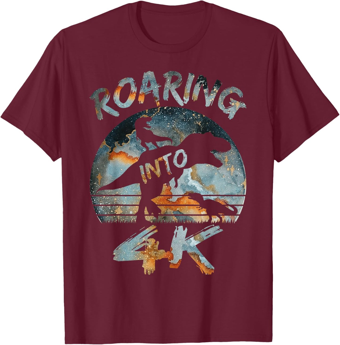 Full of Fun in 4K Back To School 4K Boys T-Shirt - T-Shirt | Maroon