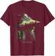 The Lord of the Rings Gandalf Fellowship Mountains T-Shirt - T-Shirt | Maroon