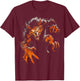 Motif Loup-Garou T-Shirt - T-Shirt | Maroon