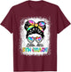 Girls Fifth Grade Back To School Cute Little Miss 5th Grade T-Shirt - T-Shirt | Maroon