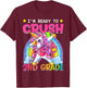 Back To School Unicorn I'm Ready To Crush 2nd Grade Girls T-Shirt - T-Shirt | Maroon
