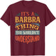 Barbra Name T-Shirt - T-Shirt | Maroon