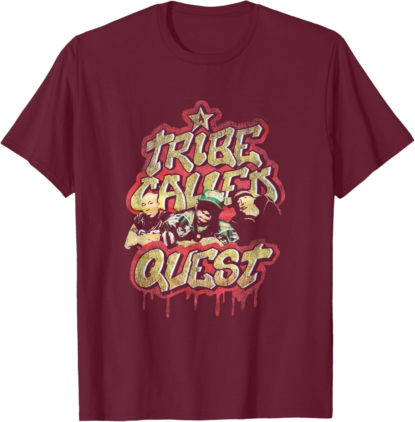 A Tribe Called Quest Graffiti T-Shirt - T-Shirt | Maroon