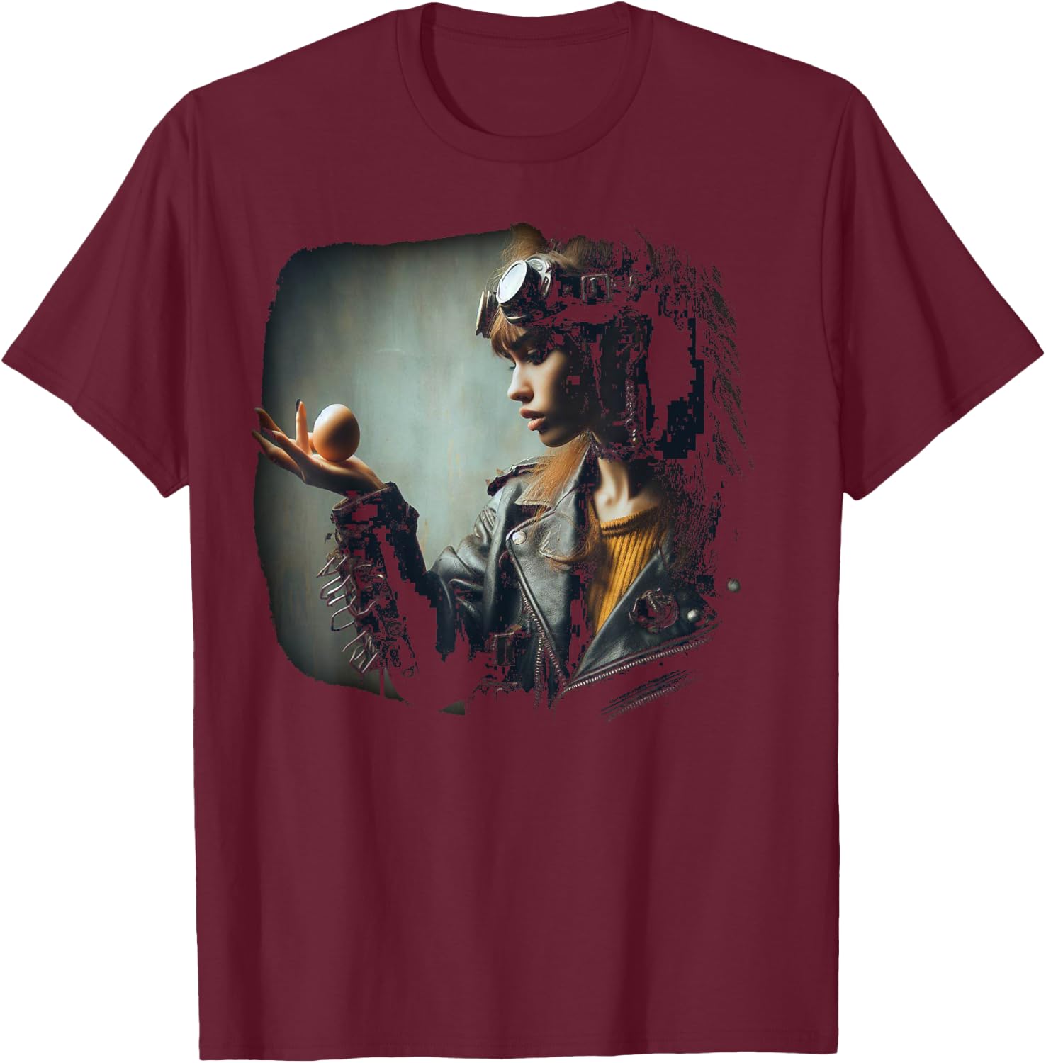 B. F. Raid Who Cracked The Egg T-Shirt - T-Shirt | Maroon