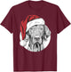 Joyful Vizsla Santa Dog on Vizsla Christmas Men Women Kids T-Shirt - T-Shirt | Maroon