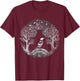 Vogel Baum Kunst Tier Motiv Vogel T-Shirt - T-Shirt | Maroon