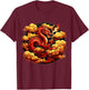 Red Dragon Mythical Fire Breathe Red Fire Dragon T-Shirt - T-Shirt | Maroon