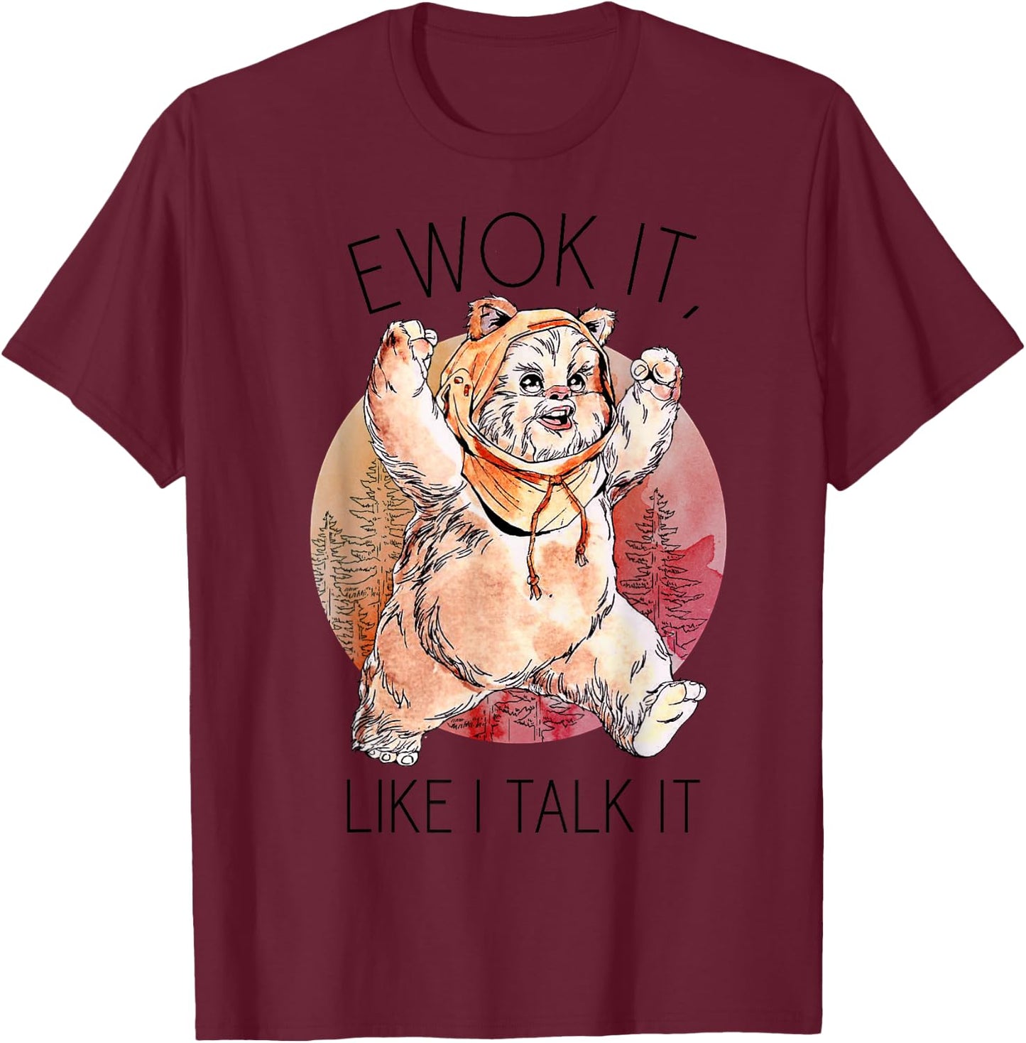 Star Wars Ewok It T-Shirt - T-Shirt | Maroon
