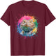 Bearded Dragon Men Woman Colorful Watercolor Bearded Dragon T-Shirt - T-Shirt | Maroon