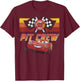 Disney Pixar Cars McQueen Pit Crew Red Distressed T-Shirt - T-Shirt | Maroon