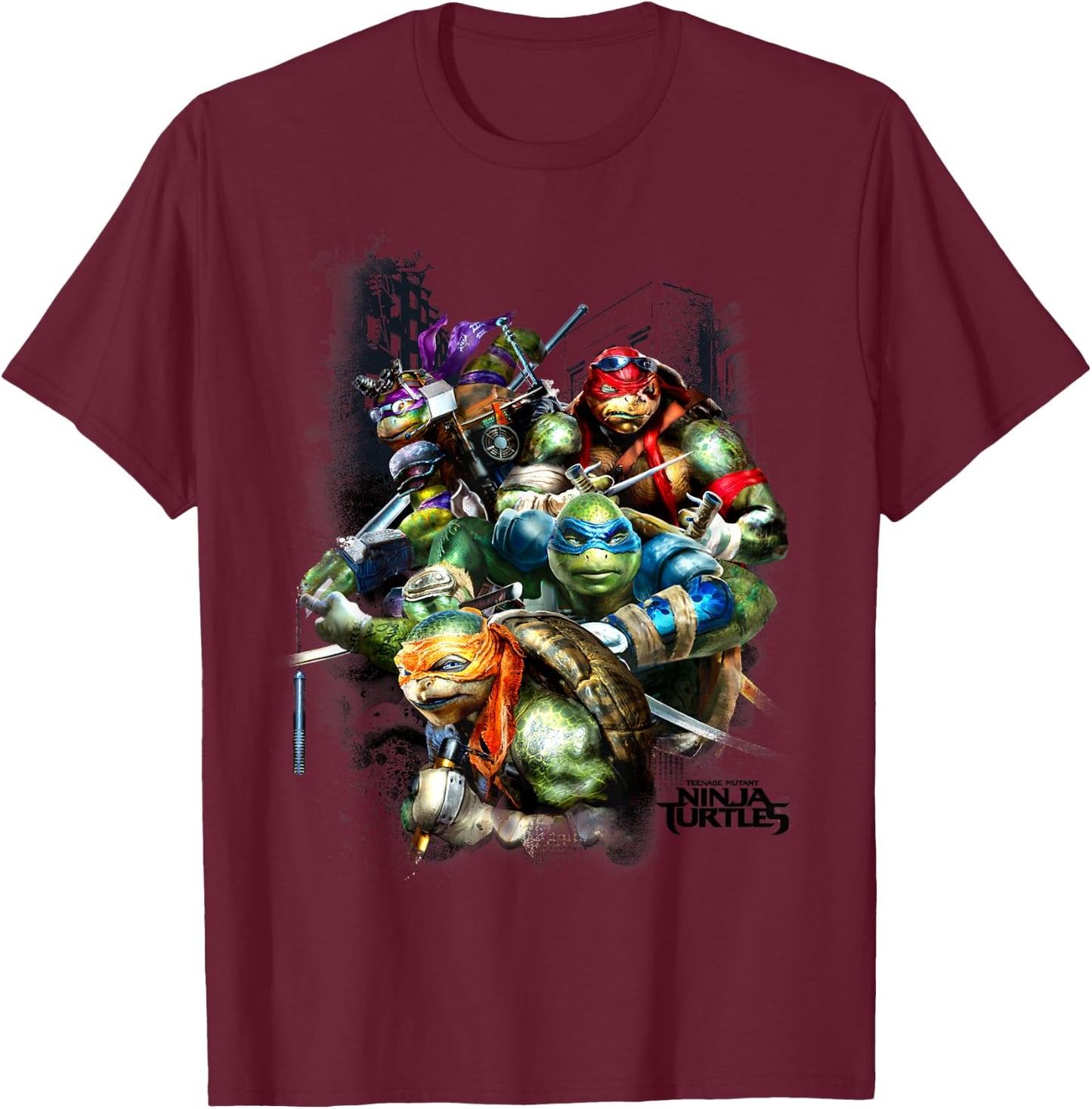 Teenage Mutant Ninja Turtle Movie Graphic T-Shirt - T-Shirt | Maroon