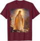 The Virgin Mary Christian Church Religion Women's T-Shirt - T-Shirt | Maroon