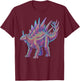 Kentrosaurus Spiked Dinosaur Late Jurassic Herbivore T-Shirt - T-Shirt | Maroon