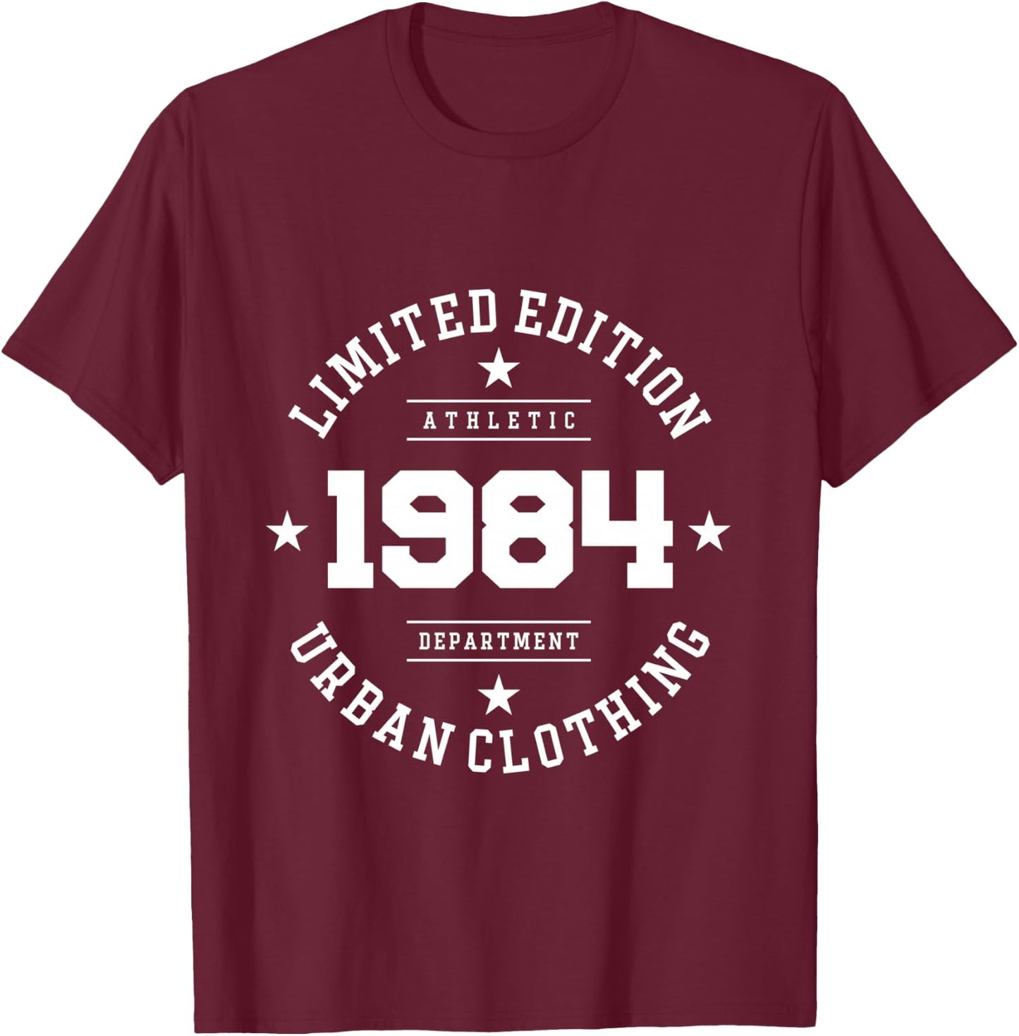 Édition limitée 1984 Anniversaire 1984 Né en 1984 Manche Longue T-Shirt - T-Shirt | Maroon