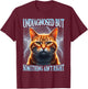 Undiagnosed But Something Aint Right Bootleg Aesthetic T-Shirt - T-Shirt | Maroon