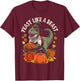 Feast Like a Beast Thanksgiving T-Rex Dino T-Shirt - T-Shirt | Maroon