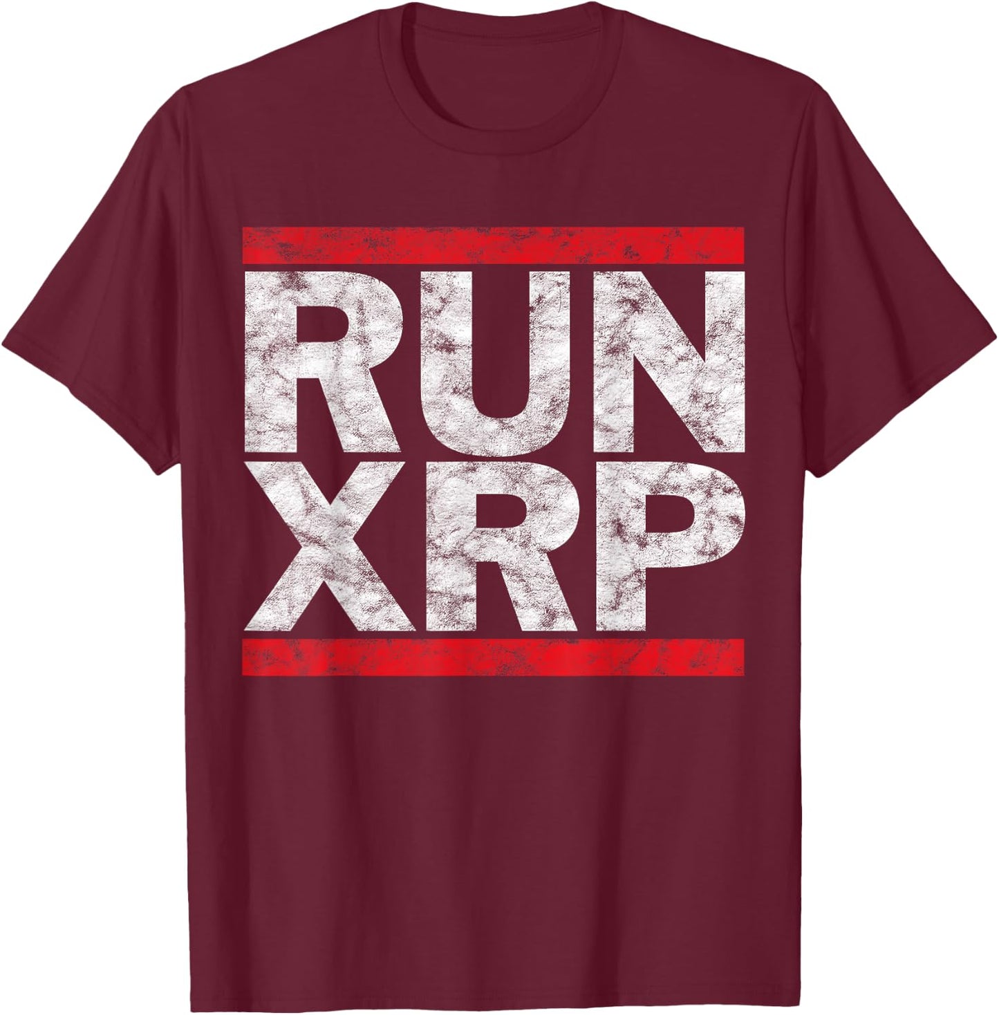 RUN XRP Crypto Ripple XRP to the moon T-Shirt - T-Shirt | Maroon