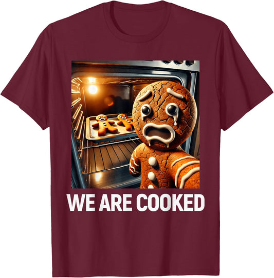 Gingerbread Funny Christmas T-Shirt - T-Shirt | Maroon