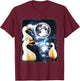 3 Ducks Howl At Moon Funny Weird Cursed Pekin Duck Lover T-Shirt - T-Shirt | Maroon