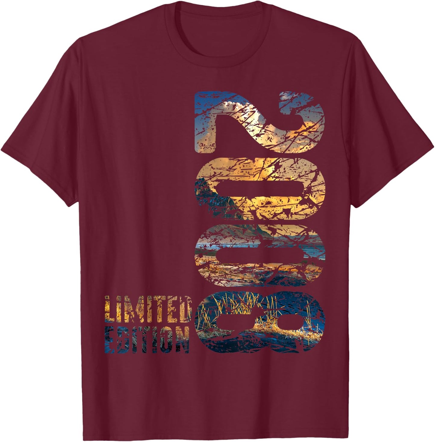 15th Birthday Boy Girl 15 Years 2008 Funny Gift , black T-Shirt - T-Shirt | Maroon