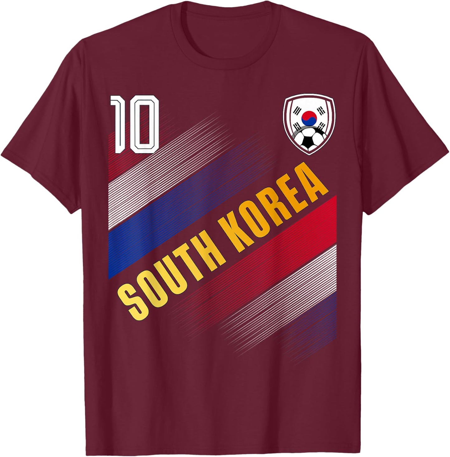 South Korea Flag South Korean Pride Lovers T-Shirt - T-Shirt | Maroon