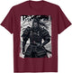 Yasuke First Black Warrior Samurai Japanese Art , Black, S T-Shirt - T-Shirt | Maroon