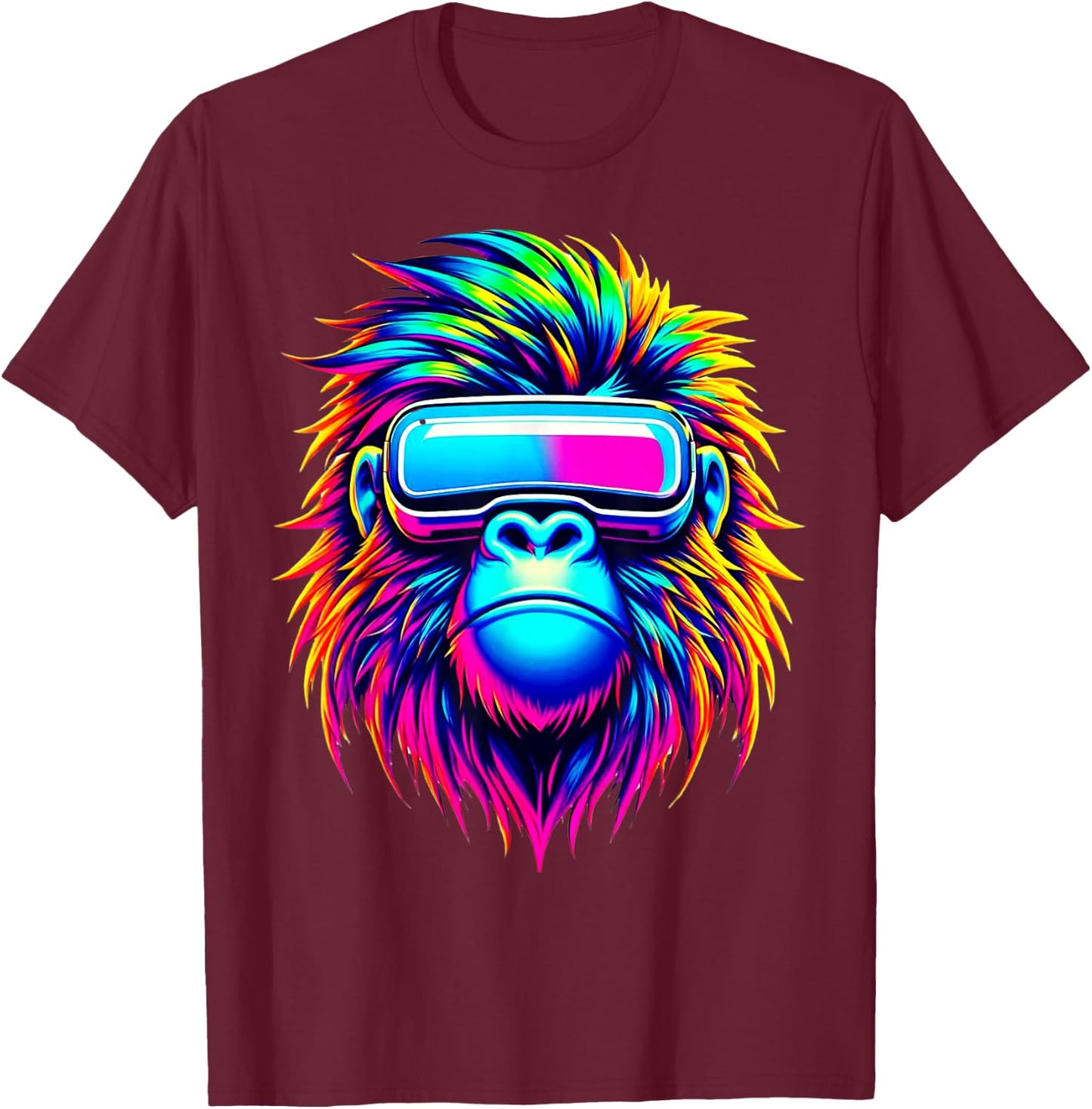 Birthday Gorilla Boys Adult Men Funny Gorilla Party Birthday T-Shirt - T-Shirt | Maroon