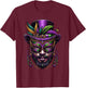 Mardi Gras Priest Top Hat New Orleans Witch Doctor Voodoo T-Shirt - T-Shirt | Maroon