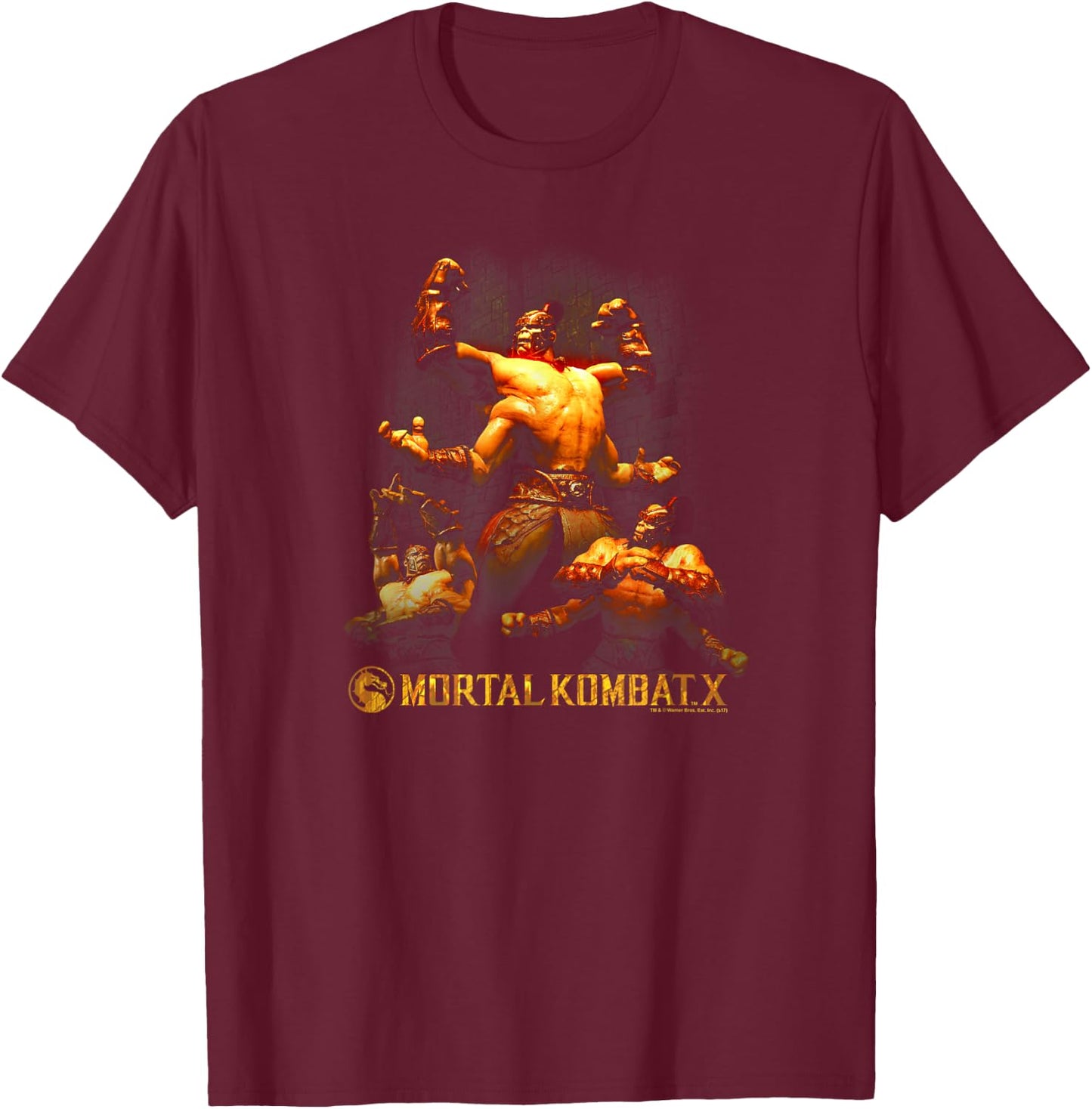 Mortal Kombat X Goro T-Shirt - T-Shirt | Maroon