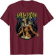 Marvel X-Men Sabretooth Epic Lightning Vintage Rock T-Shirt - T-Shirt | Maroon