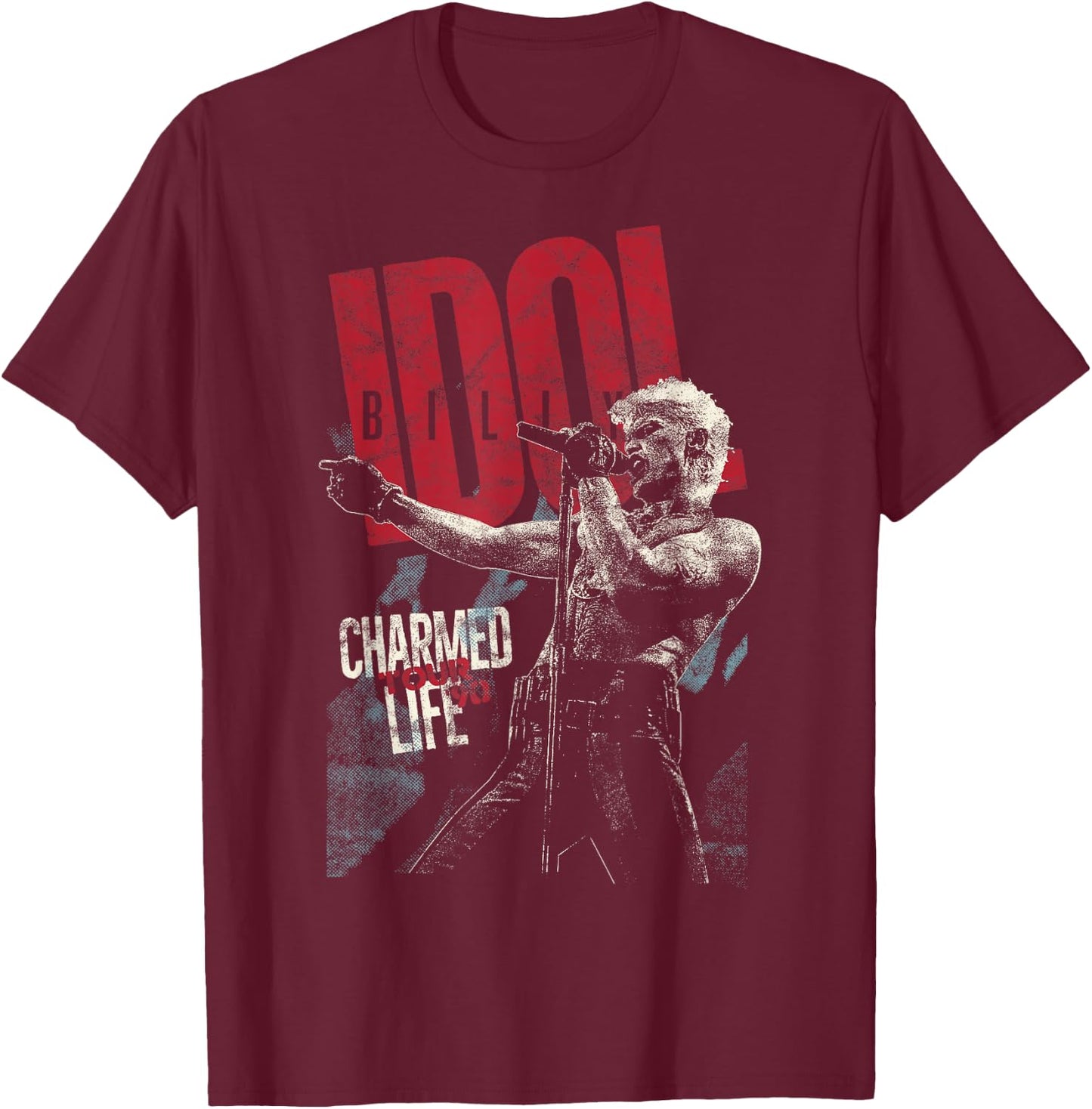 Billy Idol - Charming Life , black T-Shirt - T-Shirt | Maroon