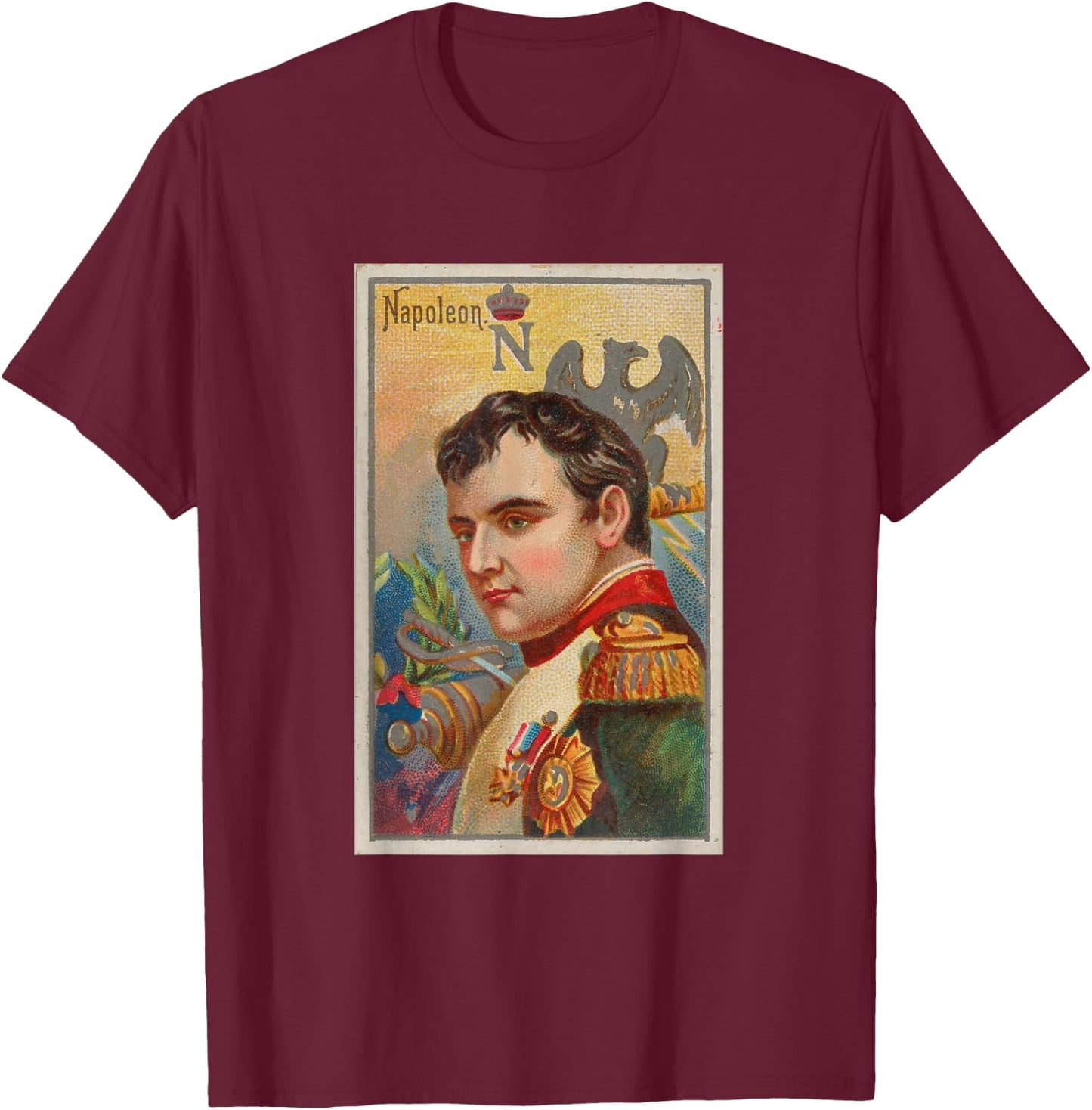 Napoleon Bonaparte Portrait T Shirt T-Shirt - T-Shirt | Maroon