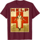 Vintage Poster - Rotes Kreuz Retro T-Shirt - T-Shirt | Maroon