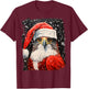 Noah&Friends Falcon Red Christmas Cartoon T-Shirt - T-Shirt | Maroon