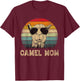 Vintage Camel Mom Camel Lovers Mommy Mother's Day T-Shirt - T-Shirt | Maroon