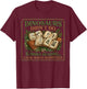 Dinosaurs Didn’t Do Summer Reading Vintage Botanic T-Shirt - T-Shirt | Maroon