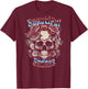 Beautiful Badass Floral Skull (on back) T-Shirt - T-Shirt | Maroon