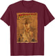 Lucasfilm Indiana Jones Raiders of the Lost Ark Poster Art , black T-Shirt - T-Shirt | Maroon