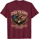 Vintage 250 Years One Nation Under God 1776-2026 4th of July T-Shirt - T-Shirt | Maroon