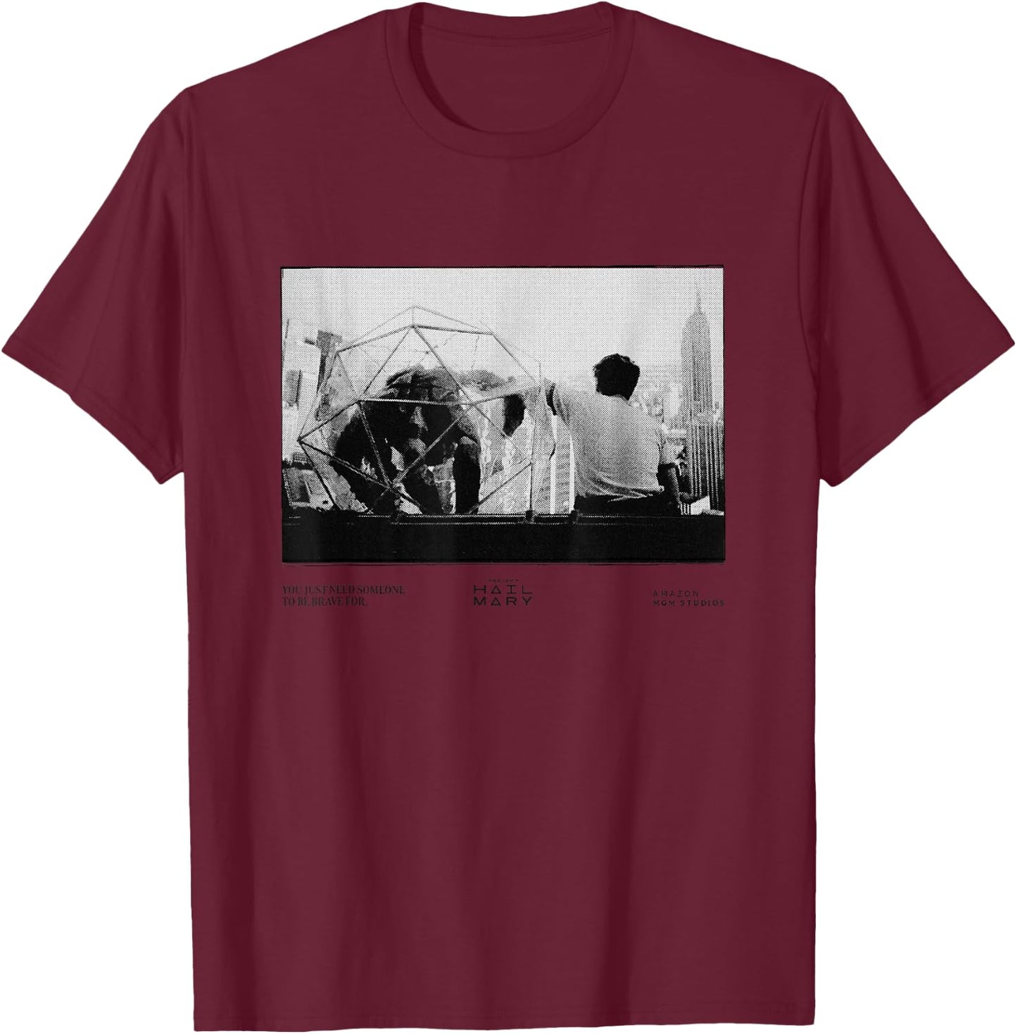 Du brauchst nur jemanden T-Shirt - T-Shirt | Maroon