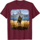 Ukraine Flag Stamp Support Ukraina T-Shirt - T-Shirt | Maroon