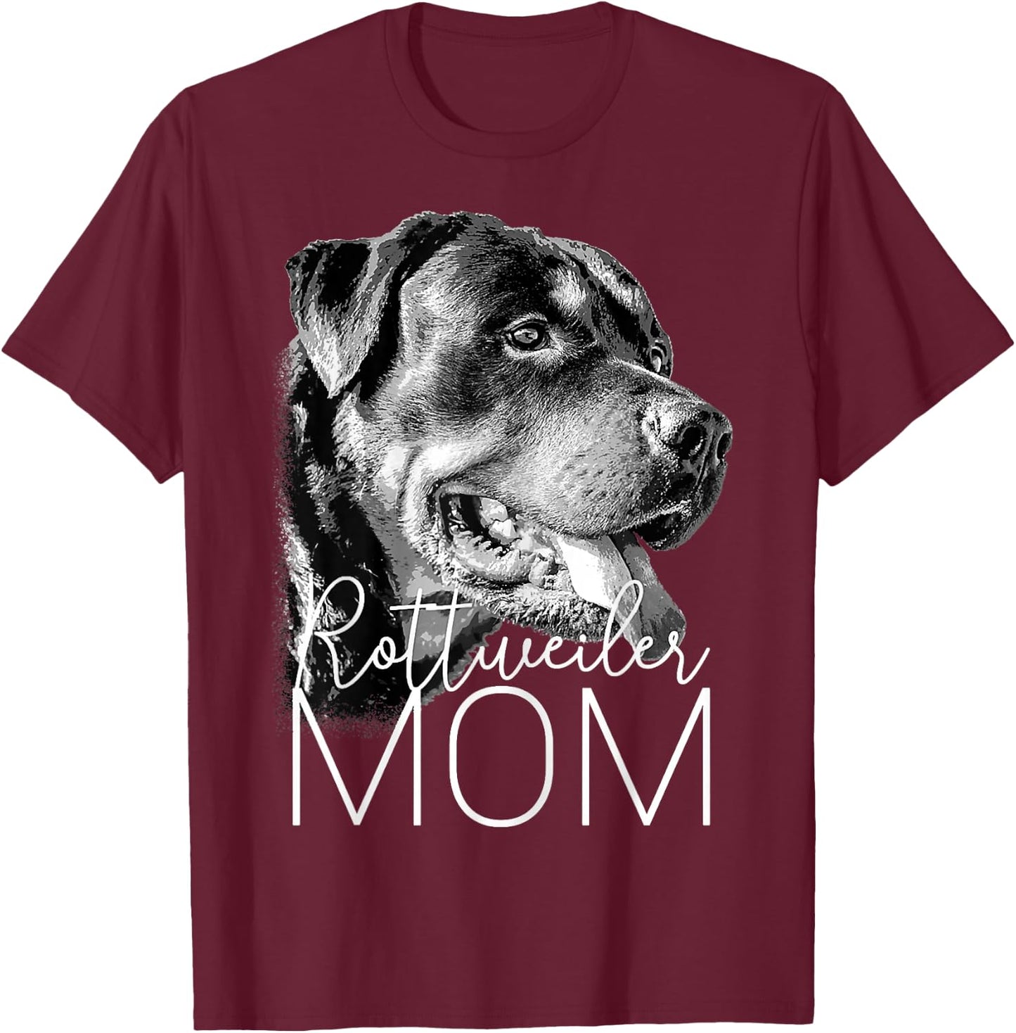 Rottweiler Mom - Dog mother's day gift T-Shirt - T-Shirt | Maroon