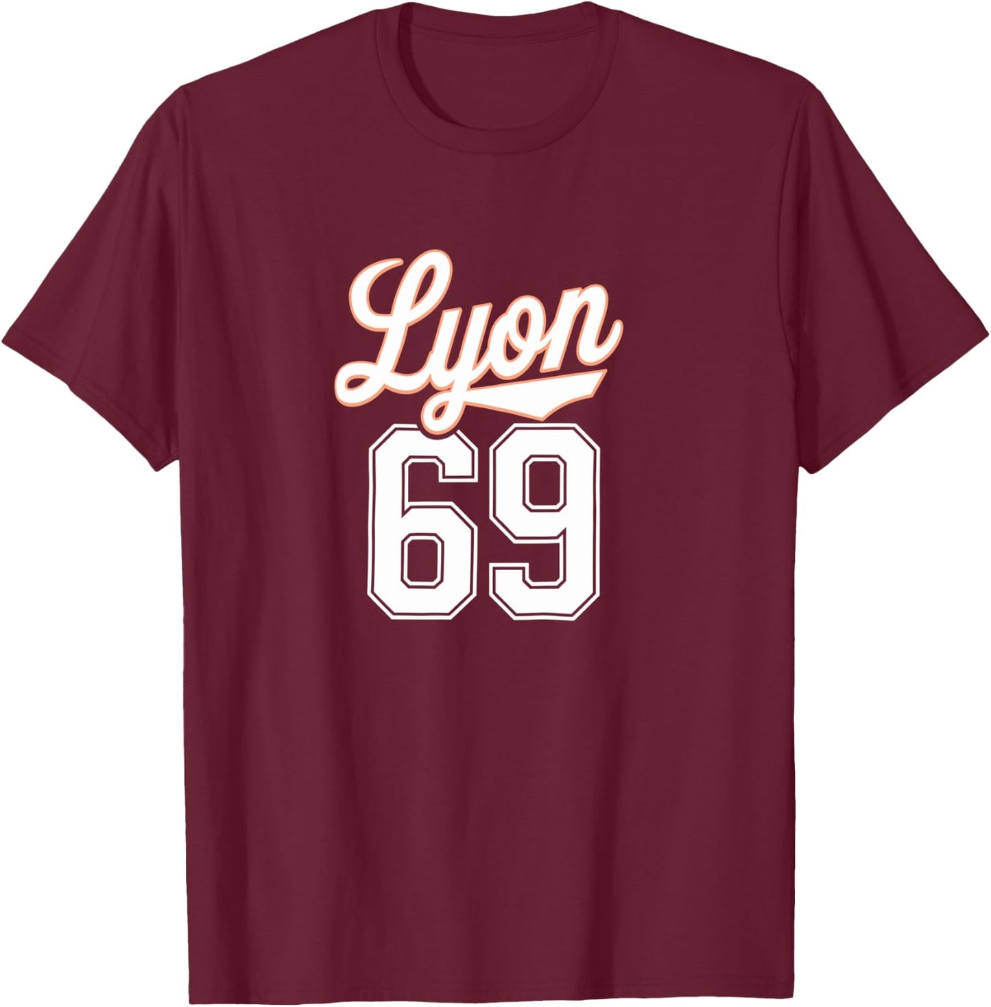 Lyon 69 T-Shirt - T-Shirt | Maroon