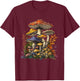 Mushroom Motif for Mushroom Lovers Mushroom Lovers Mushroom Colle, black T-Shirt - T-Shirt | Maroon