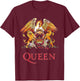 Official Queen Classic Patch T-Shirt - T-Shirt | Maroon